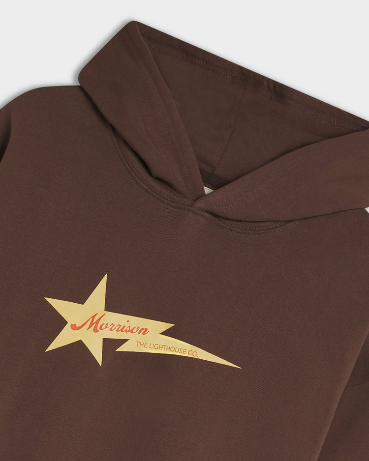 Fallen star brown hoodie - SUDADERAS - Morrison Shoes