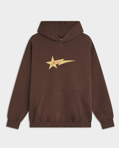 Fallen star brown hoodie