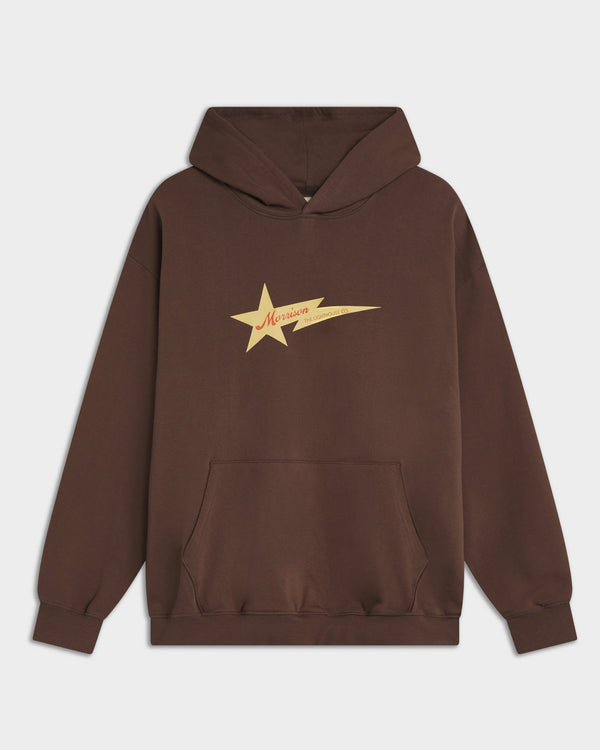 Fallen star brown hoodie - SUDADERAS - Morrison Shoes