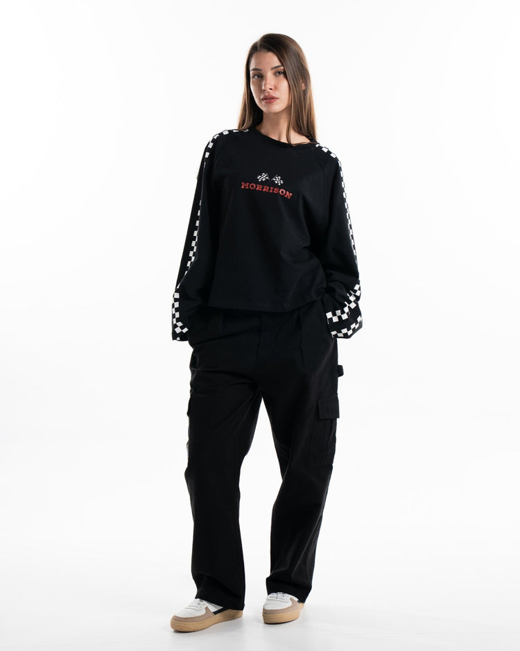 FLAG BLACK LS TEE - CAMISETAS - Morrison Shoes [woman]