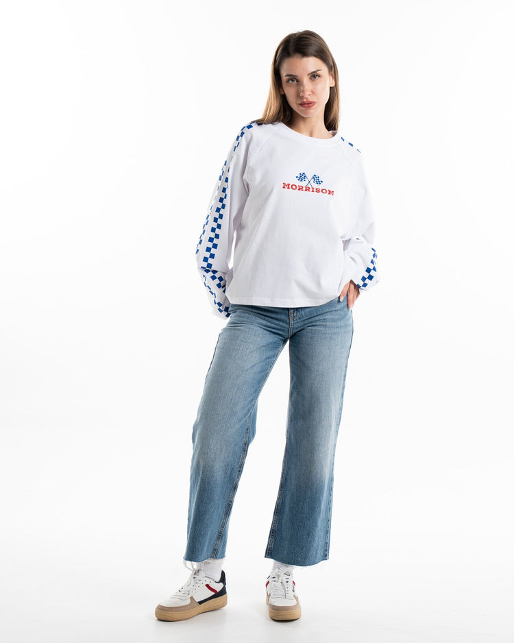 FLAG WHITE LS TEE - CAMISETAS - Morrison Shoes [woman]