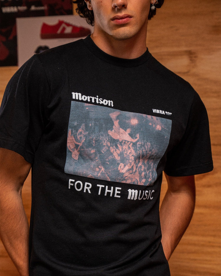 For The Music Black Tee - CAMISETA - Morrison Shoes