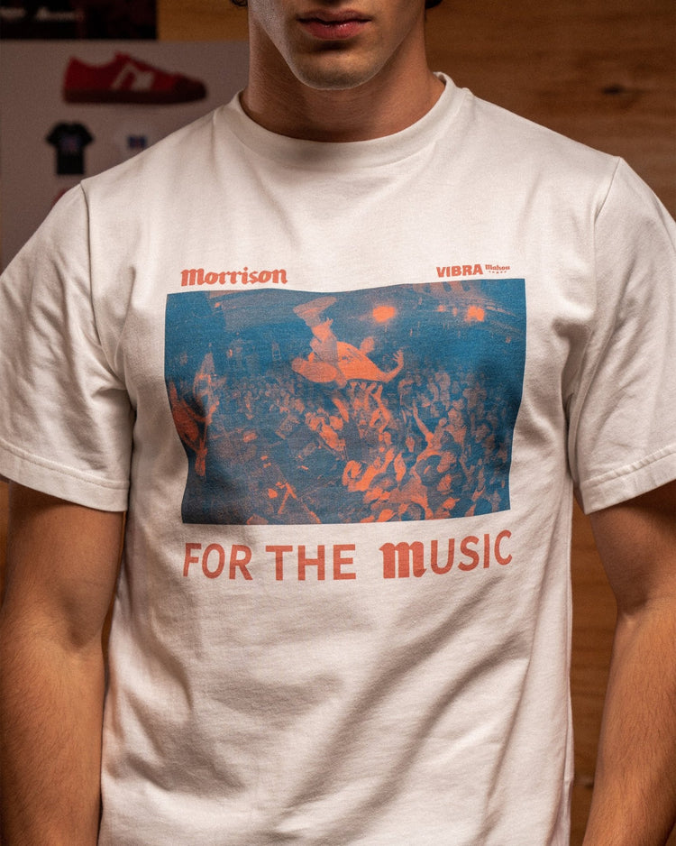 For The Music White Tee - CAMISETA - Morrison Shoes