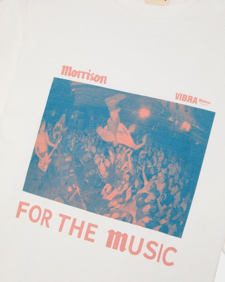 For The Music White Tee - CAMISETA - Morrison Shoes