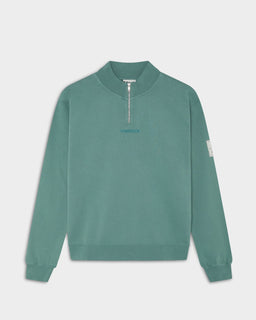 GREEN REGULAR HALF ZIP - SUDADERAS - Morrison Shoes