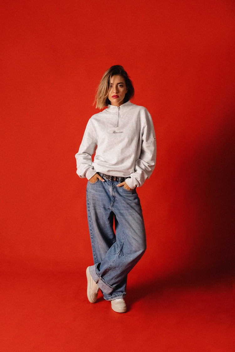 Half Zip Grey - SUDADERAS - Morrison Shoes