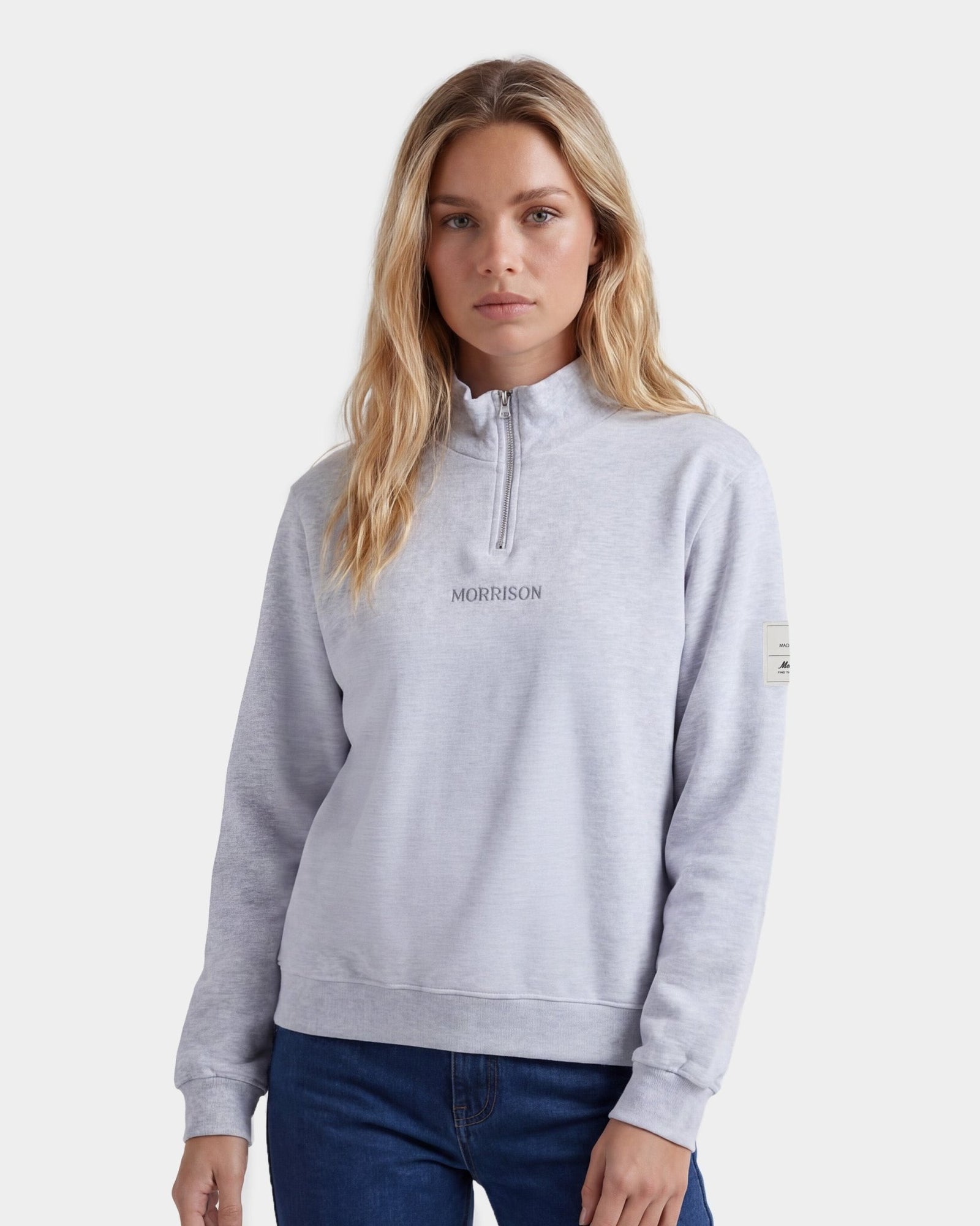 Half Zip Grey - SUDADERAS - Morrison Shoes