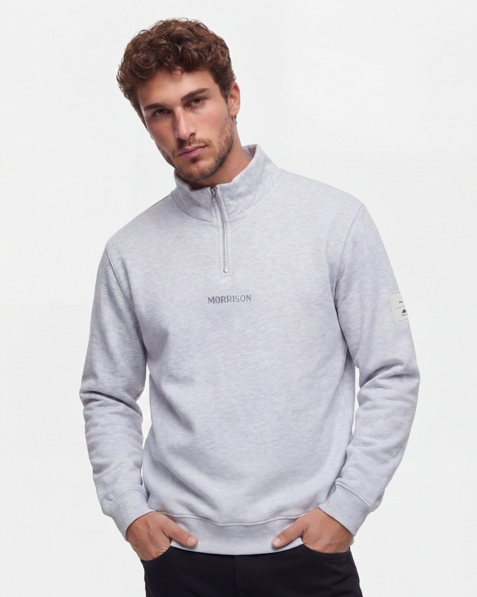 Half Zip Grey - SUDADERAS - Morrison Shoes [men]