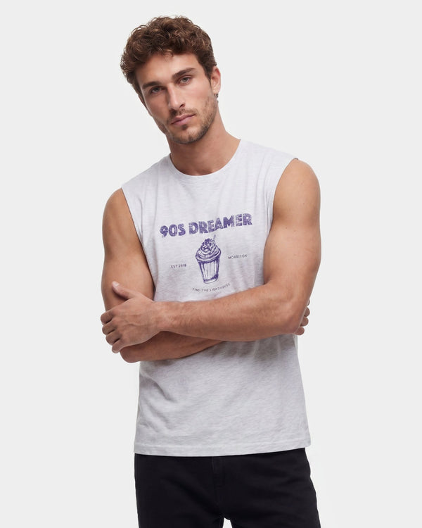 ICE GREY BOXY TANK TOP - CAMISETAS - Morrison Shoes