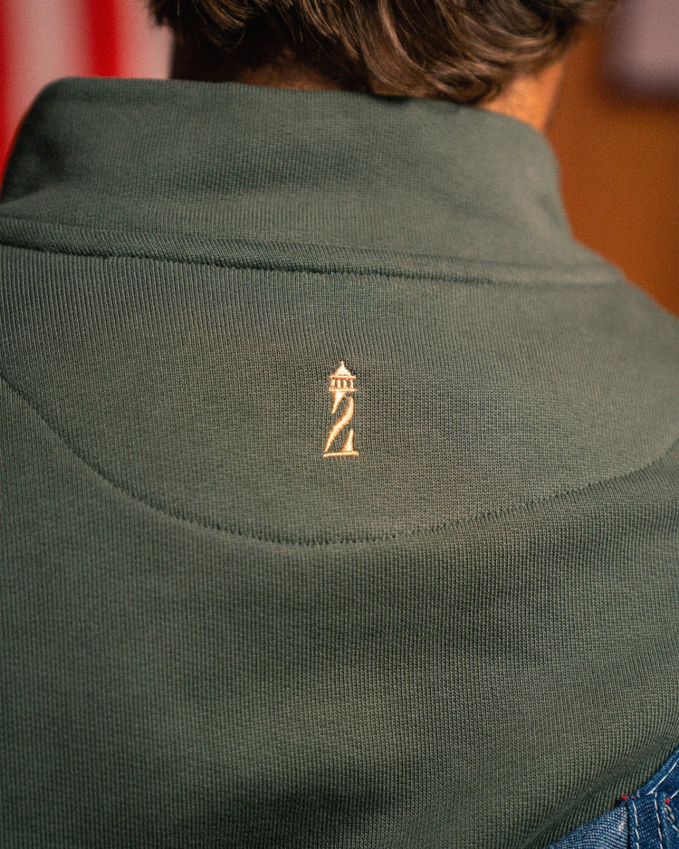 Khaki Half Zipper - SUDADERAS - Morrison Shoes