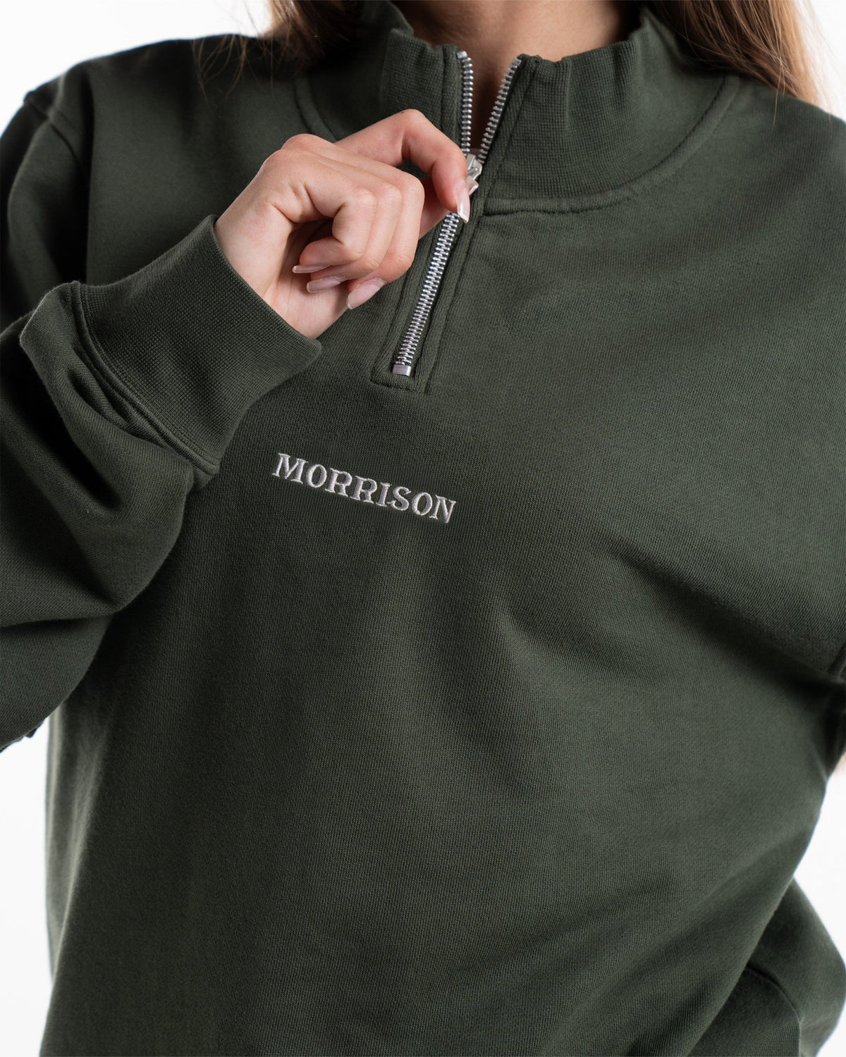 Khaki Half Zipper - SUDADERAS - Morrison Shoes [woman]