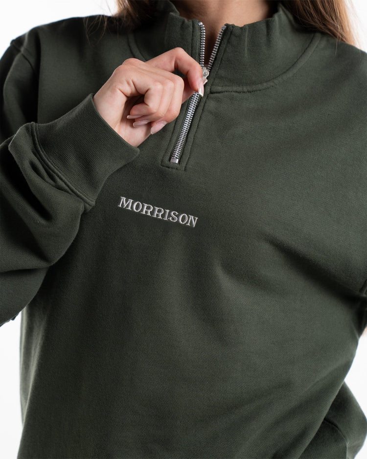 Khaki Half Zipper - SUDADERAS - Morrison Shoes [woman]