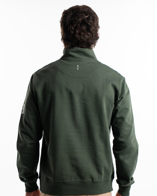 Khaki Half Zipper - SUDADERAS - Morrison Shoes