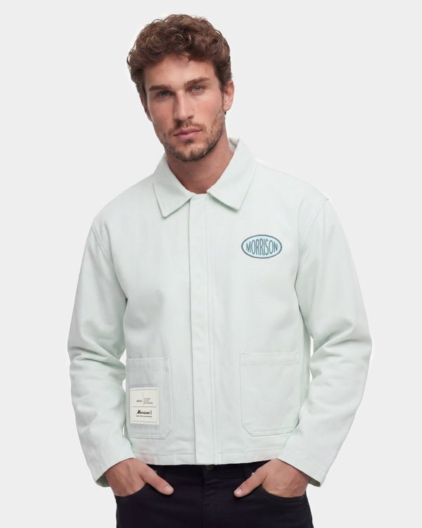 LIGHT BLUE WORKER JACKET - CHAQUETAS - Morrison Shoes