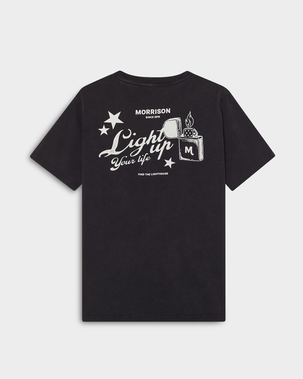LIGHTUP BLACK TEE - CAMISETAS - Morrison Shoes