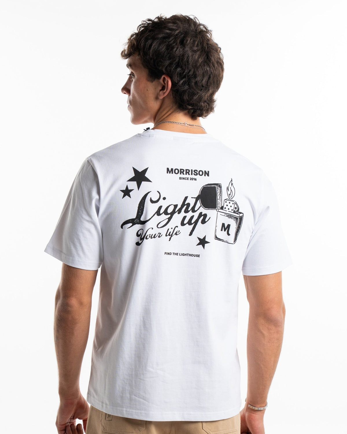 LIGHTUP WHITE TEE - CAMISETAS - Morrison Shoes