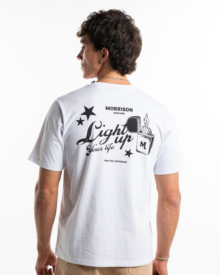 LIGHTUP WHITE TEE - CAMISETAS - Morrison Shoes [men]