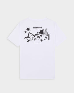 LIGHTUP WHITE TEE - CAMISETAS - Morrison Shoes