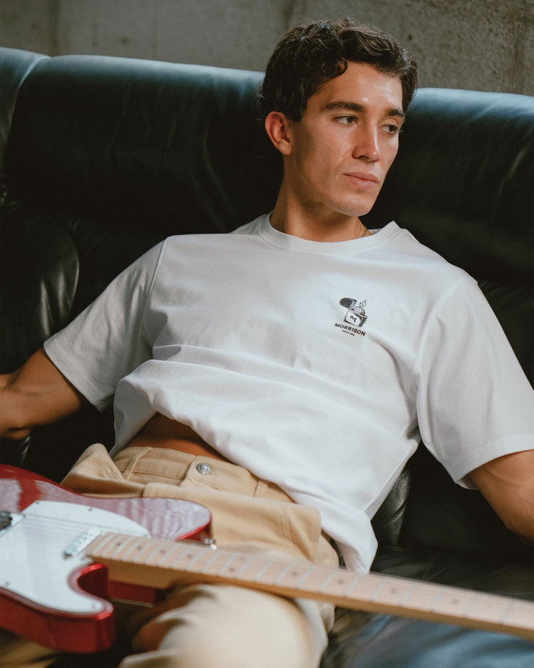 LIGHTUP WHITE TEE - CAMISETAS - Morrison Shoes