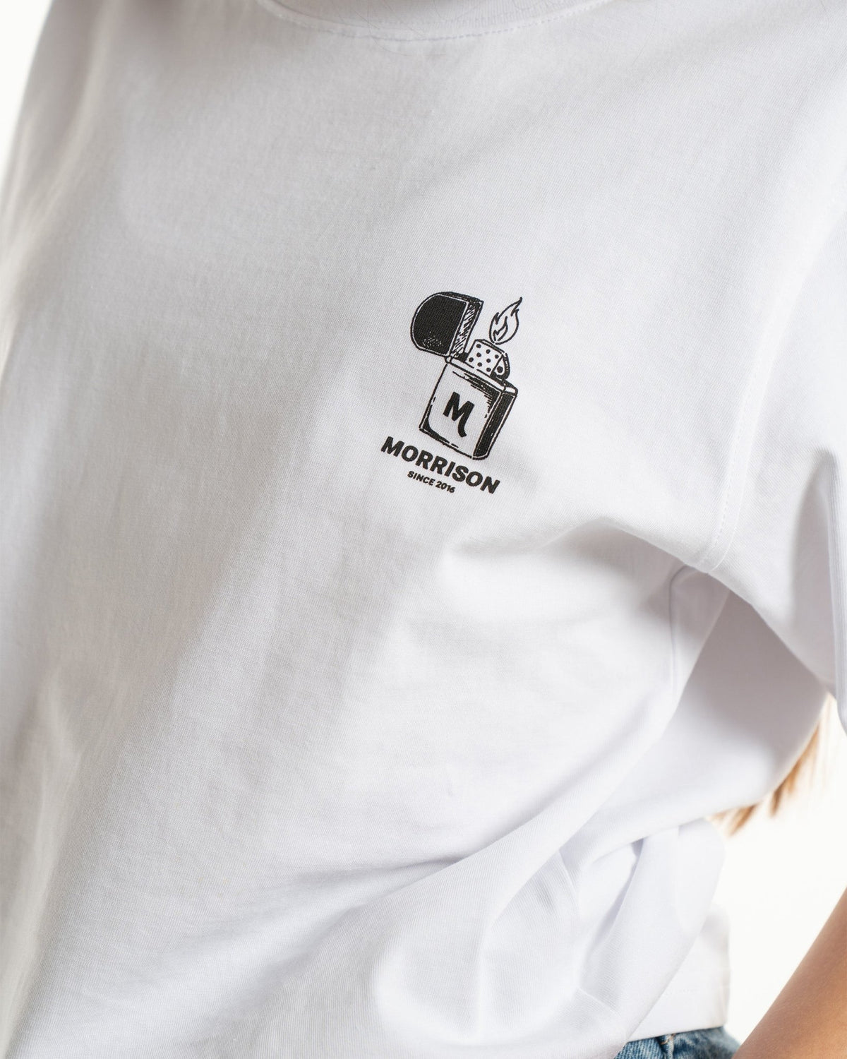 LIGHTUP WHITE TEE - CAMISETAS - Morrison Shoes [woman]
