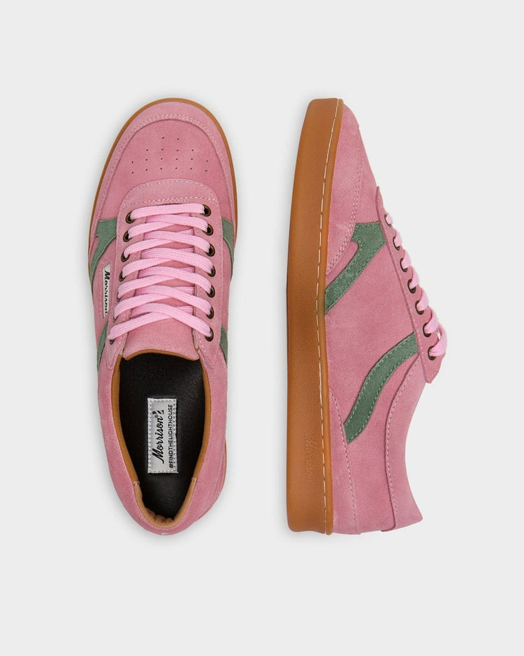 Morrison Marilyn Rosa Lederpantoffeln - Ethnischer Print Unisex