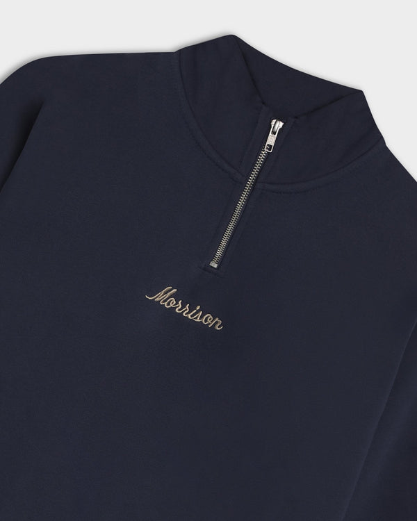 Navy Half Zipper - SUDADERAS - Morrison Shoes