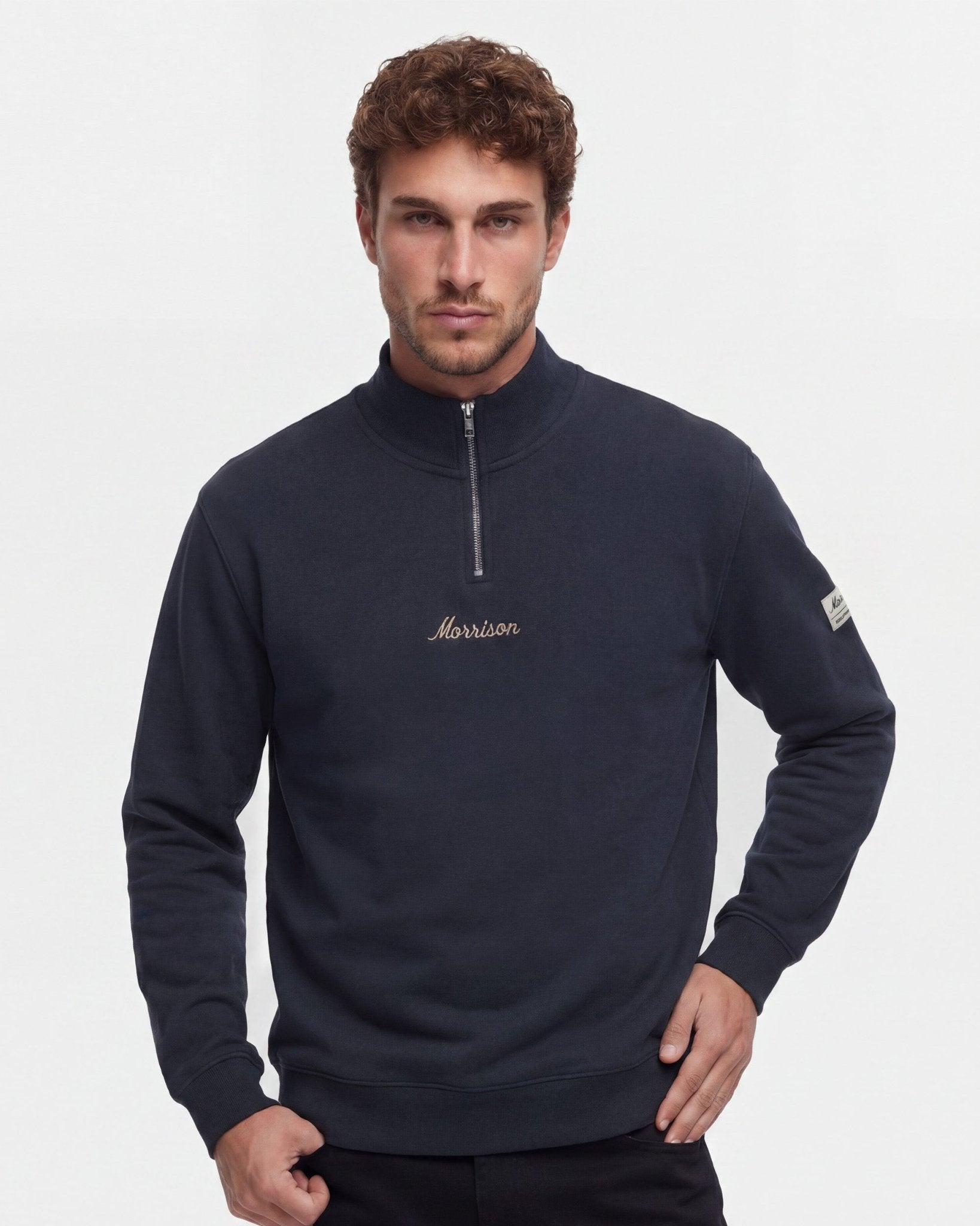 Navy Half Zipper – Morrison Shoes