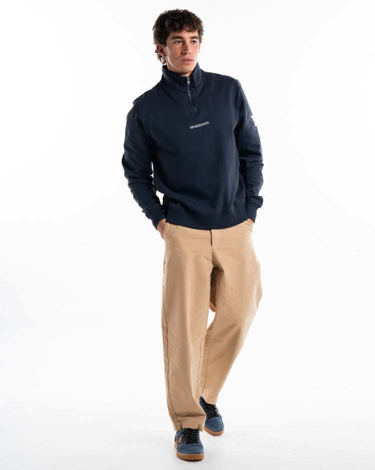 Navy Half Zipper - SUDADERAS - Morrison Shoes [men]