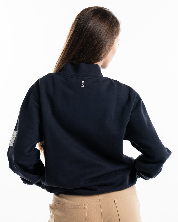 Navy Half Zipper - SUDADERAS - Morrison Shoes [woman]