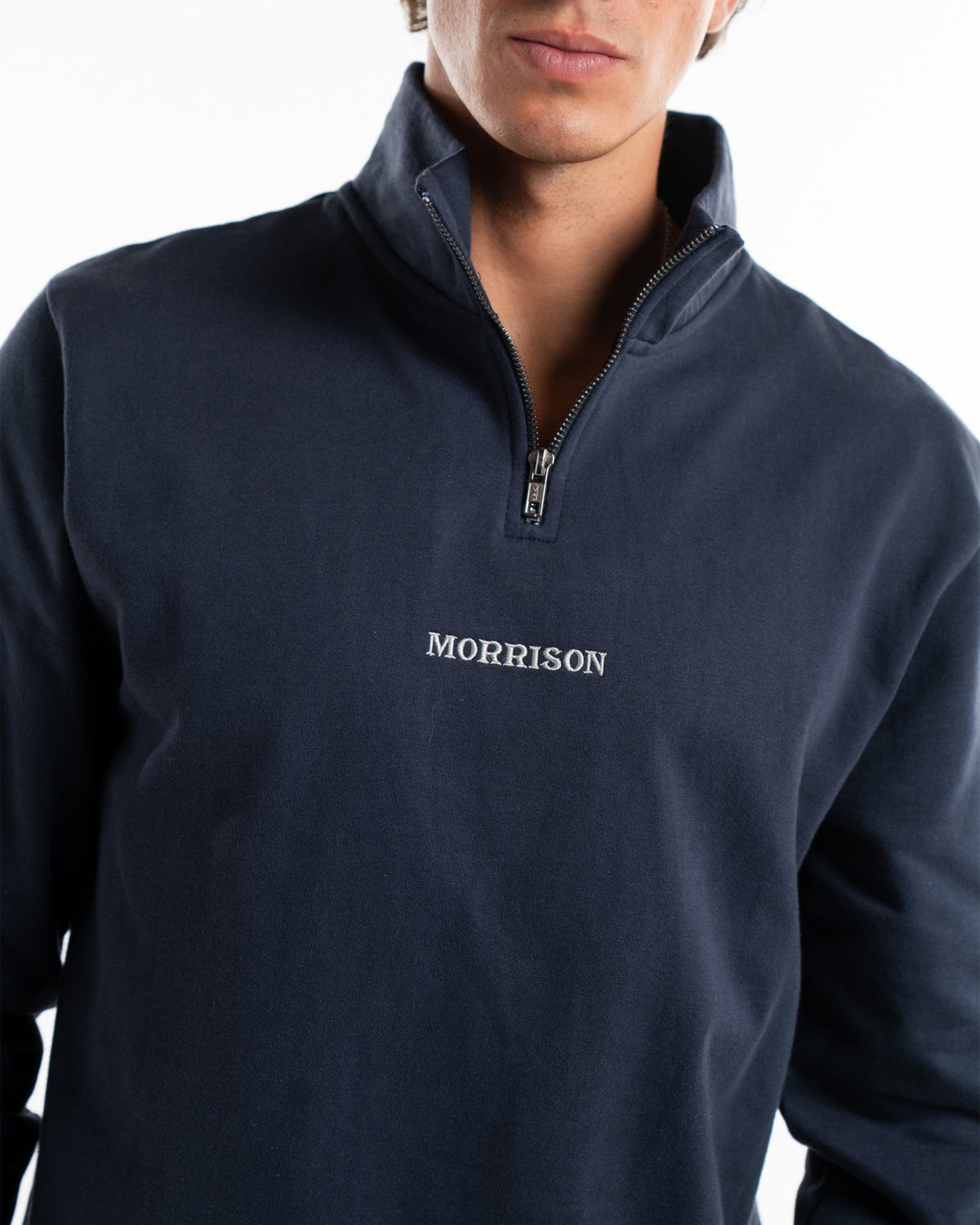 Navy Half Zipper - SUDADERAS - Morrison Shoes