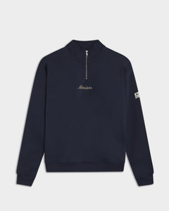 Navy Half Zipper