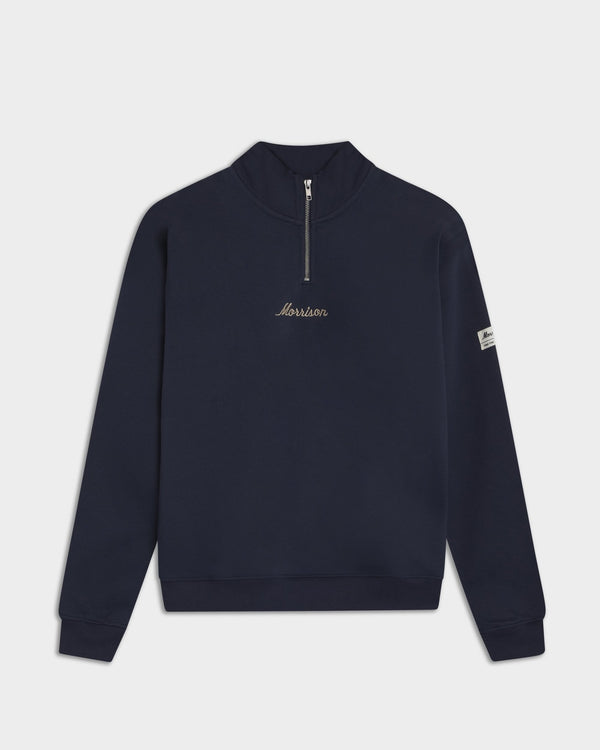 Navy Half Zipper - SUDADERAS - Morrison Shoes