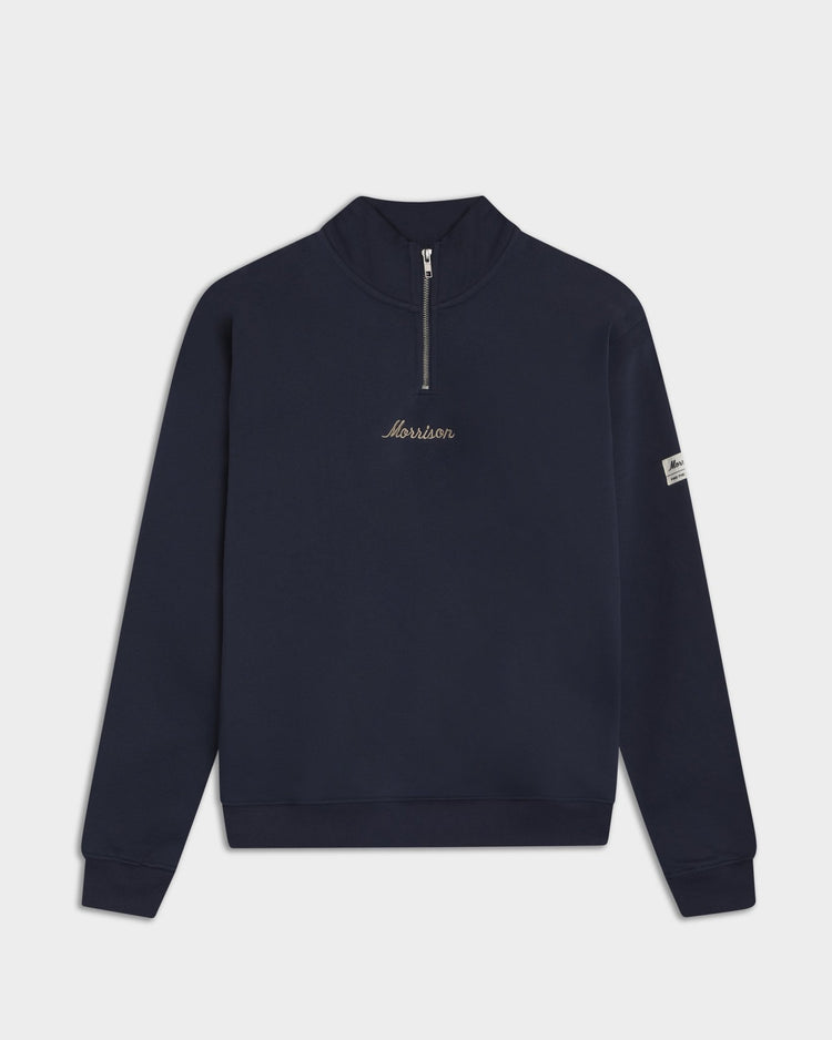 Navy Half Zipper - SUDADERAS - Morrison Shoes