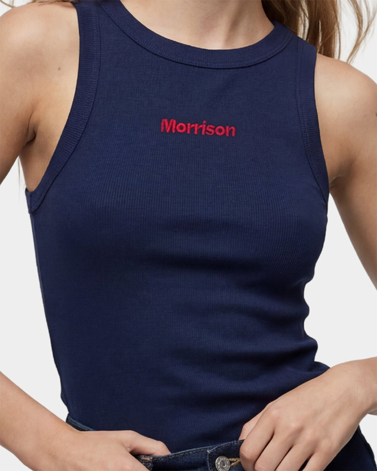 NAVY SLIM TANK TOP - CAMISETAS - Morrison Shoes [woman]