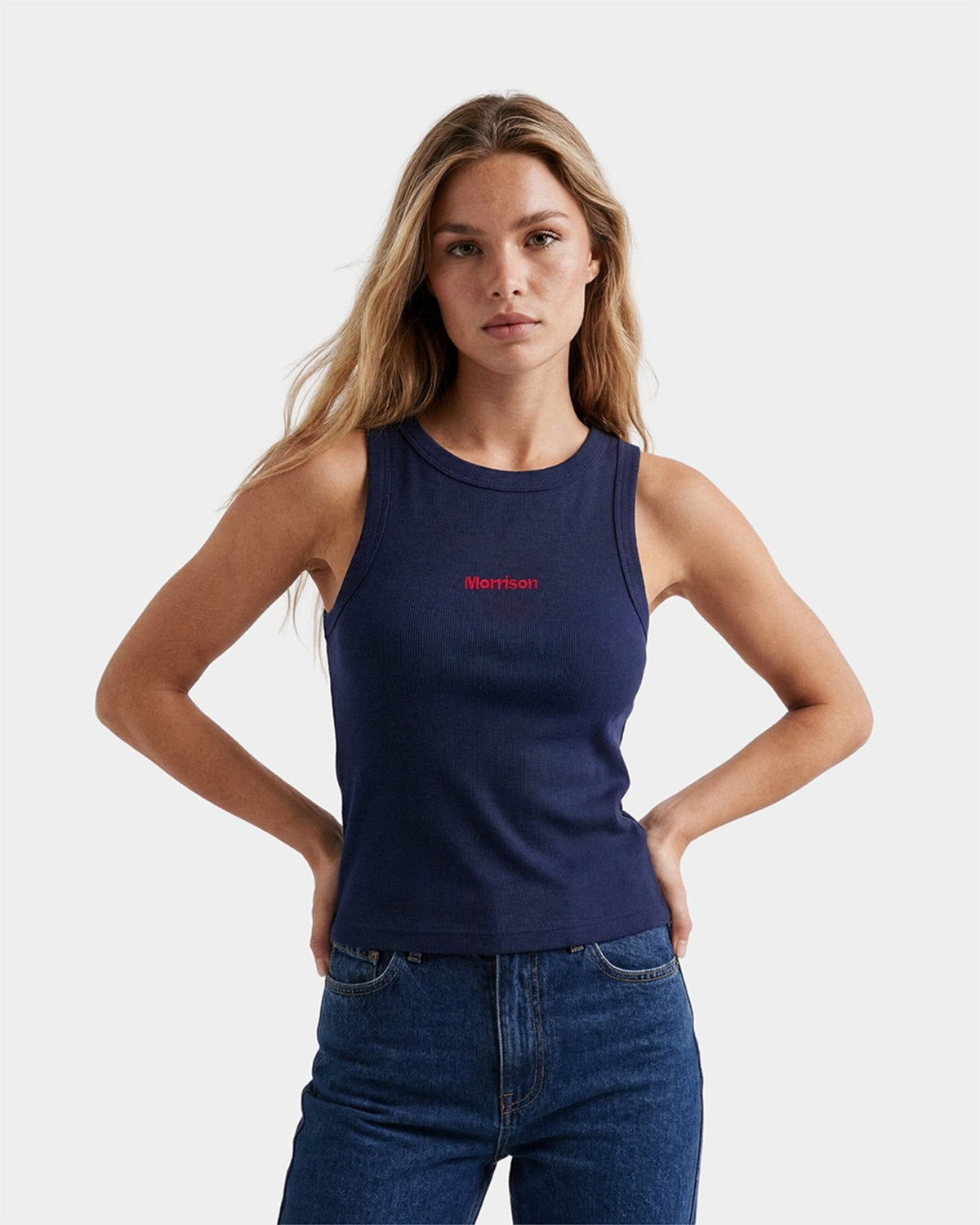 NAVY SLIM TANK TOP - CAMISETAS - Morrison Shoes [woman]