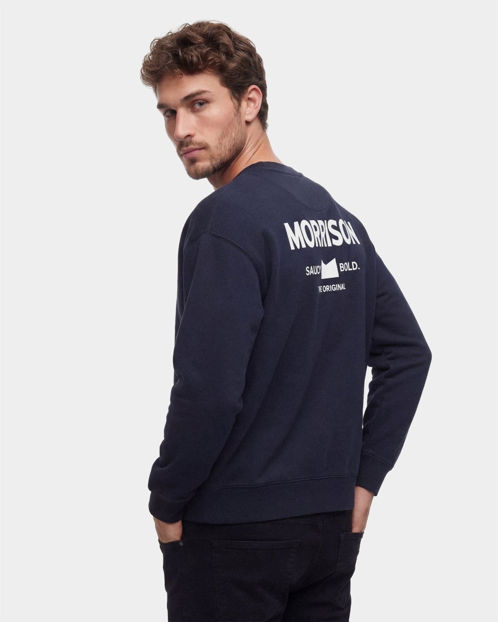 NEWOG BLUE BOXY SWEAT - SUDADERAS - Morrison Shoes