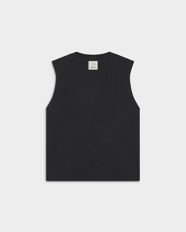 PALM BLACK BOXY TANK TOP - CAMISETAS - Morrison Shoes