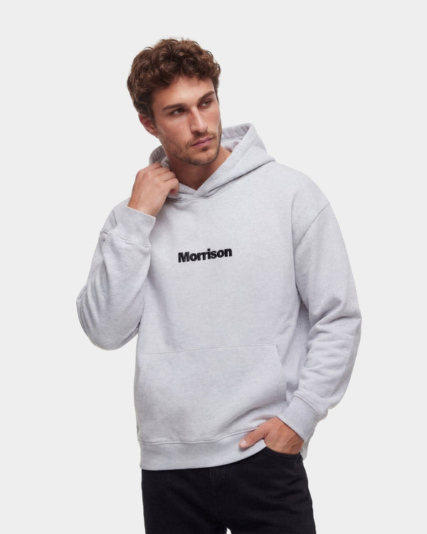 PEACH GREY BOXY HOODIE - SUDADERAS - Morrison Shoes