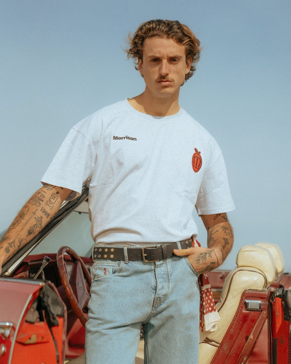 PEACH GREY BOXY TEE - CAMISETAS - Morrison Shoes