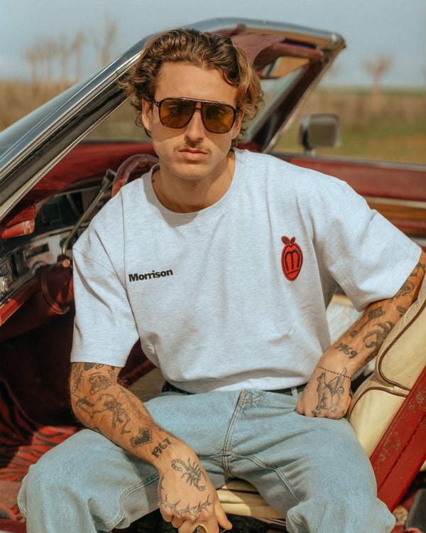 PEACH GREY BOXY TEE - CAMISETAS - Morrison Shoes