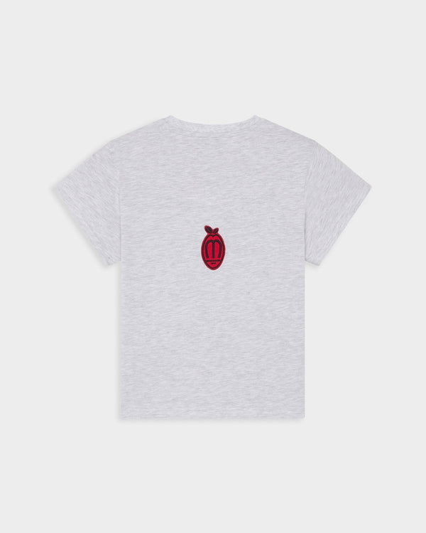 PEACH GREY SLIM CROP TEE - CAMISETAS - Morrison Shoes