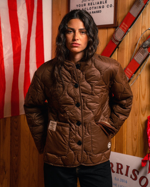 Quilted Chestnut Jacket - CHAQUETAS - Morrison Shoes