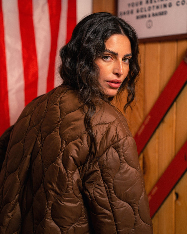 Quilted Chestnut Jacket - CHAQUETAS - Morrison Shoes