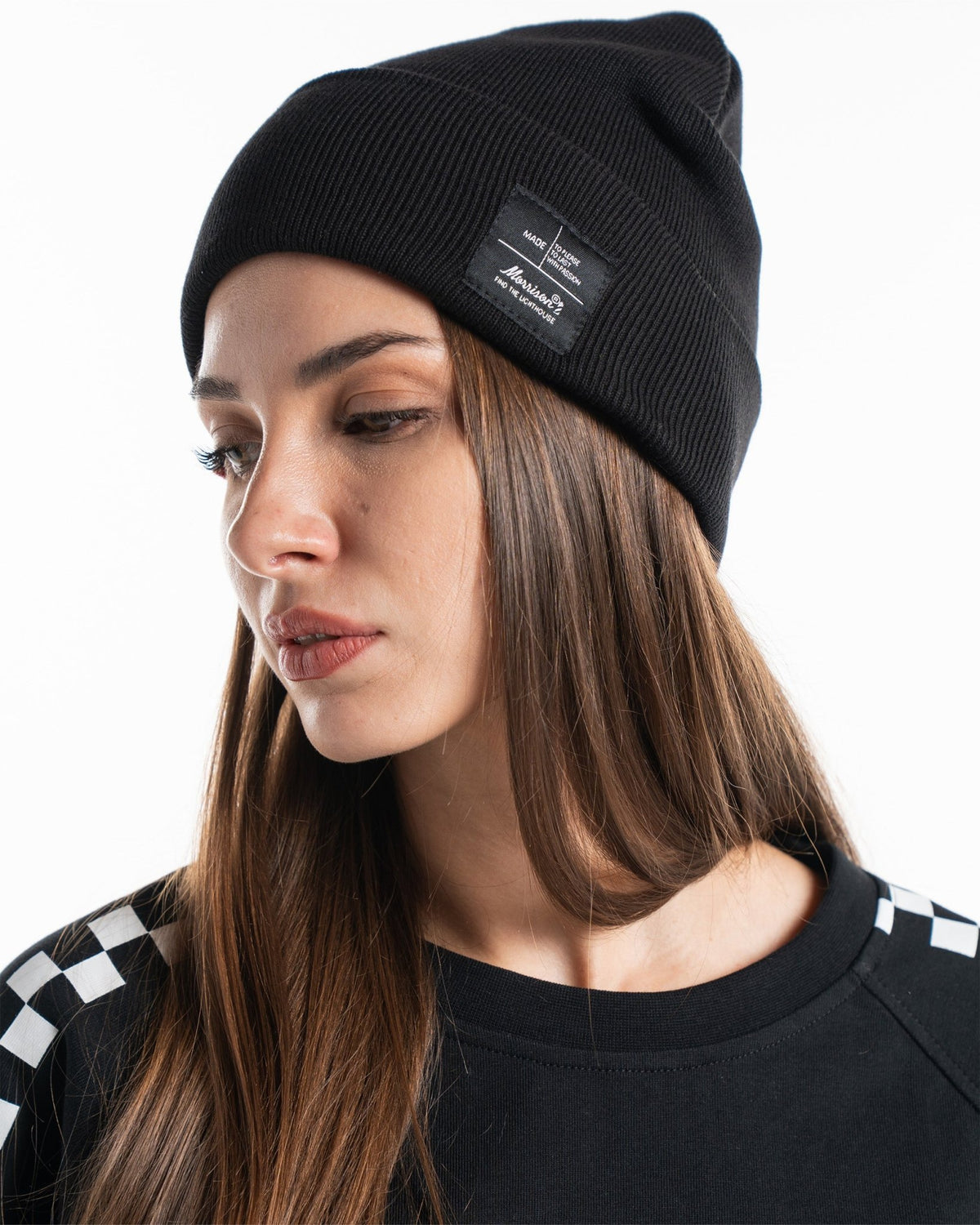RAW PATCH BLACK BEANIE - CABEZA - Morrison Shoes
