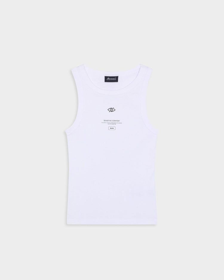 SENSITIVE WHITE TANK TOP - CAMISETAS - Morrison Shoes