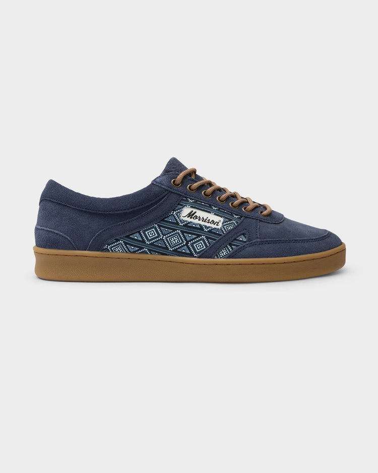 Shelby Navy Blue Suede Sneakers Morrison Shoes - Main Image