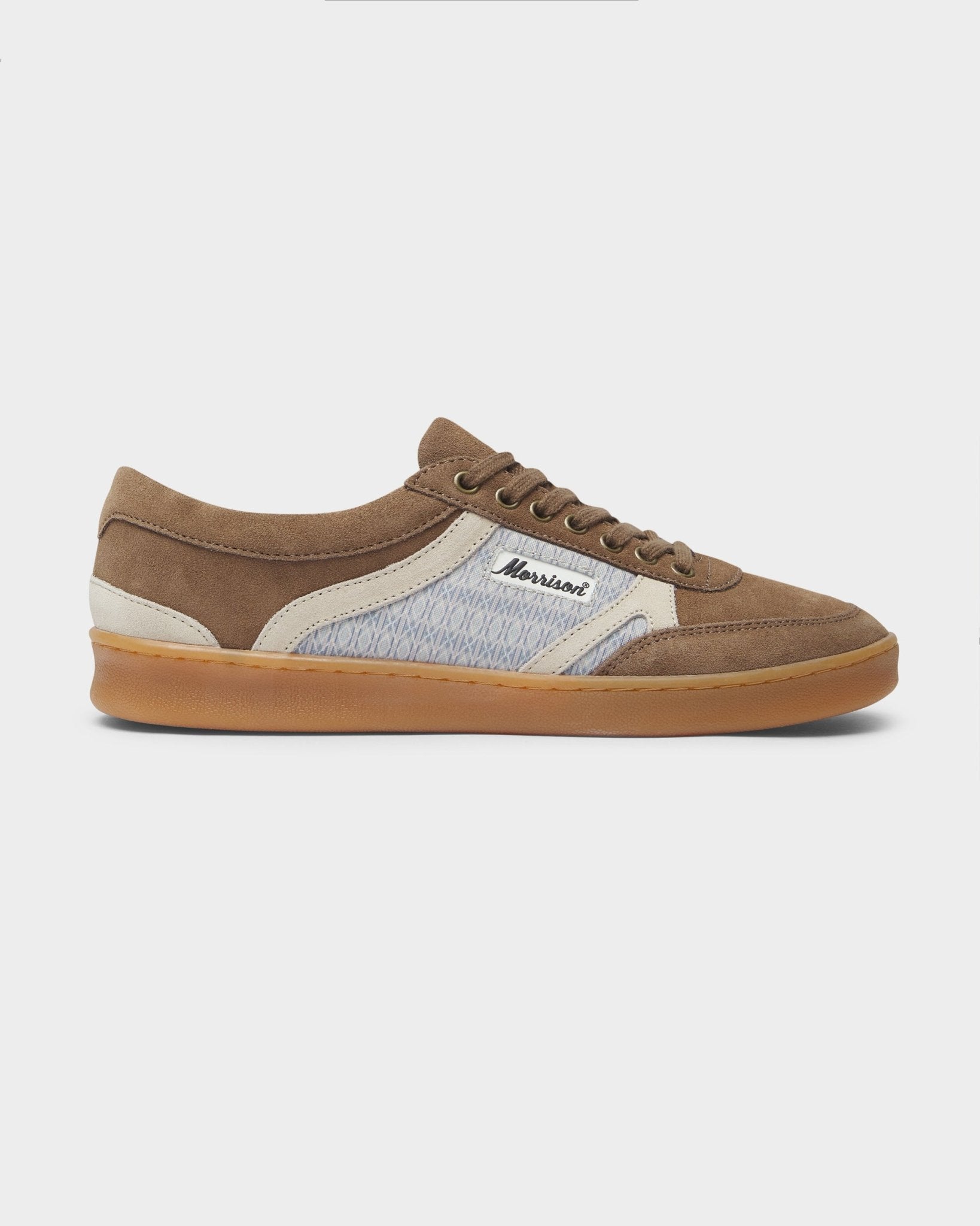 Wolf | Braune Sneakers mit beigem Detail | Morrison – Morrison Shoes