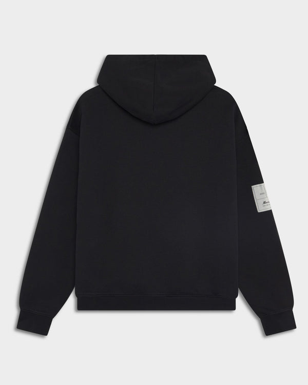 STAR BLACK BOXY HOODIE - SUDADERAS - Morrison Shoes