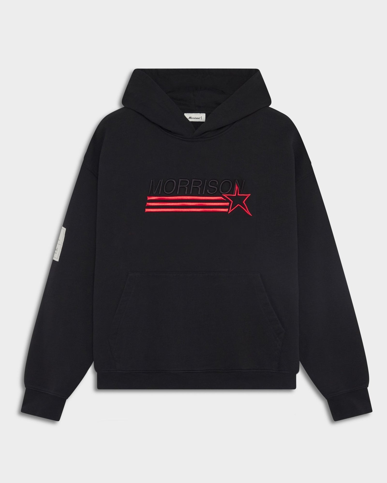 STAR BLACK BOXY HOODIE - SUDADERAS - Morrison Shoes