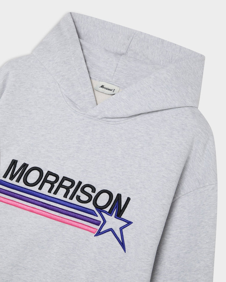 STAR GREY BOXY HOODIE - SUDADERAS - Morrison Shoes